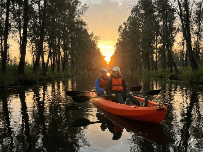 Kayak in Xochimilco