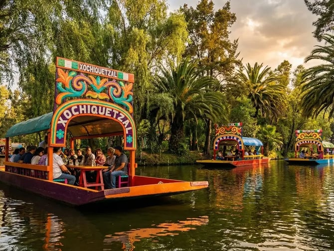 Explore Xochimilco's Vibrant Canals: Color, Music & Tradition